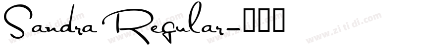 Sandra Regular字体转换